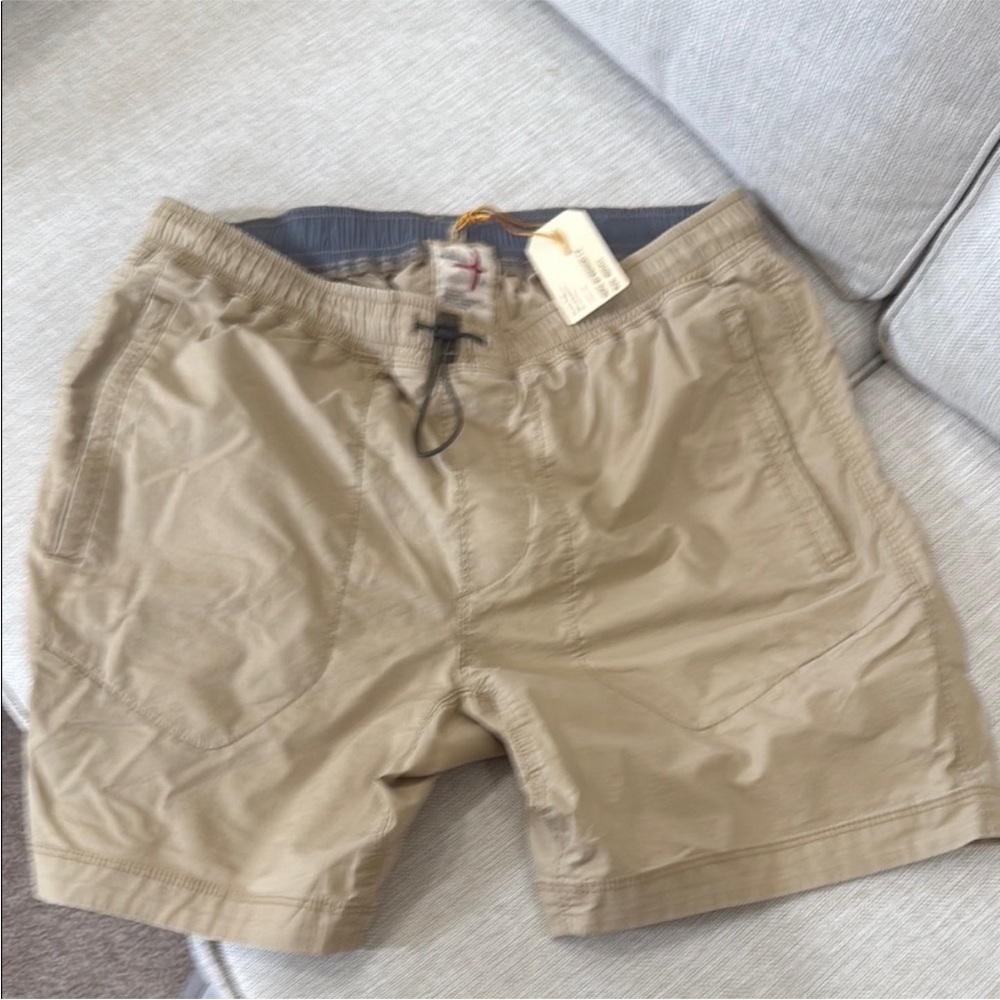 Men's Relwen Tan Flat Front Shorts